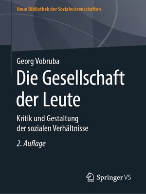 cover image of Die Gesellschaft der Leute